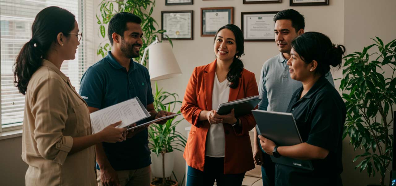 social worker diverse team